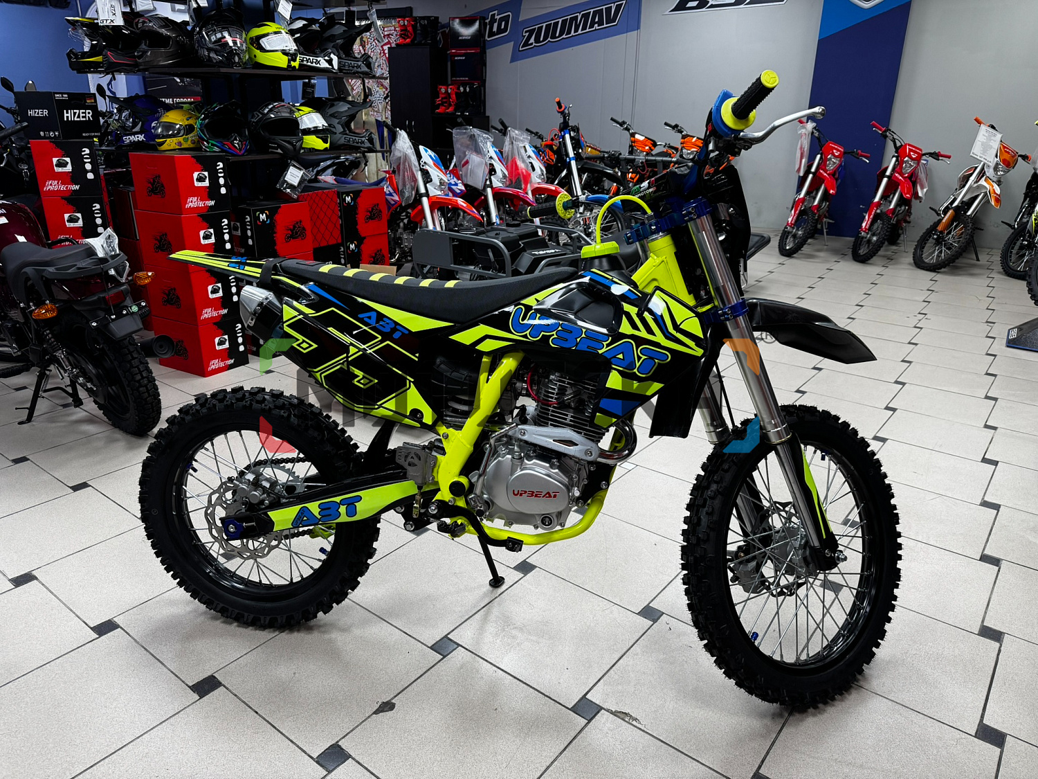 Техника в наличии! Мотоцикл кроссовый / эндуро Upbeat (Апбит) CB300/DB300 лимонный зелёный Техника в наличии! Мотоцикл кроссовый / эндуро Upbeat (Апбит) CB300/DB300 лимонный зелёный